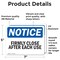 Signmission Firmly Close Door After Each Use, 7 in W x Rectangle, Vinyl Decal OS-2PACK-NS-D-57-L-12722 - alternate 6
